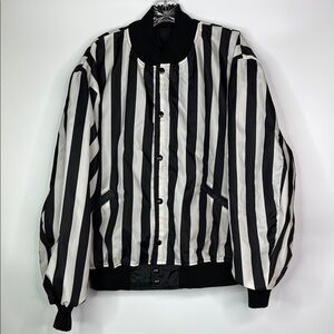 Vintage Butwin Black And White Referee Reversible Jacket Size XL